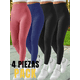thumbnail image 5 of Pack 4 Colores Leggins Faja Termicos Afelpados Unitallas Yoga, 5 of 9