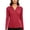 Red, variant on yillto Womens Long Sleeve V Neck Collared Tops Golf Workout Gym Hiking Athletic Tshirts for Women