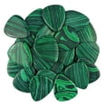 thumbnail image 4 of Exotic Plectrums - Green Malachite Stone Guitar Or Bass Pick - 3.0 mm Ultra Heavy Gauge - 351 Shape - Specialty Handmade Exotic Plectrum - 3 Pack, 4 of 5