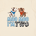 thumbnail image 4 of Inktastic Moo Moo I'm 2 with Cute Holstein Cows Boys or Girls Baby T-Shirt, 4 of 5
