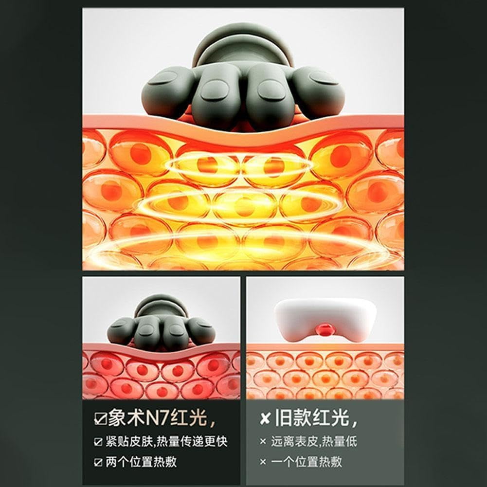 Bionic Hand Heating Massage Device, Portable Shiatsu Neck and Back Massager, Electric Deep Tissue 4D Kneading Massage, for Pain Relief and Muscle Relax