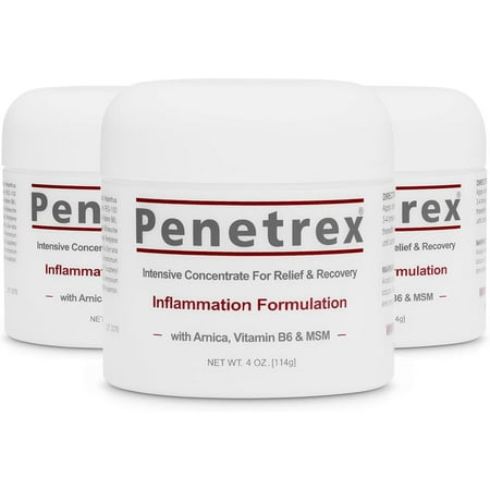 Penetrex Pain Relief Cream, 4 Oz (Pack of 3) :: Patented Breakthrough for Arthritis, Back Pain, Tennis Elbow, Fibromyalgia, Sciatica, Plantar Fasciitis, Carpal Tunnel, Muscles, Joints & Chronic (Best Over The Counter Medicine For Plantar Warts)