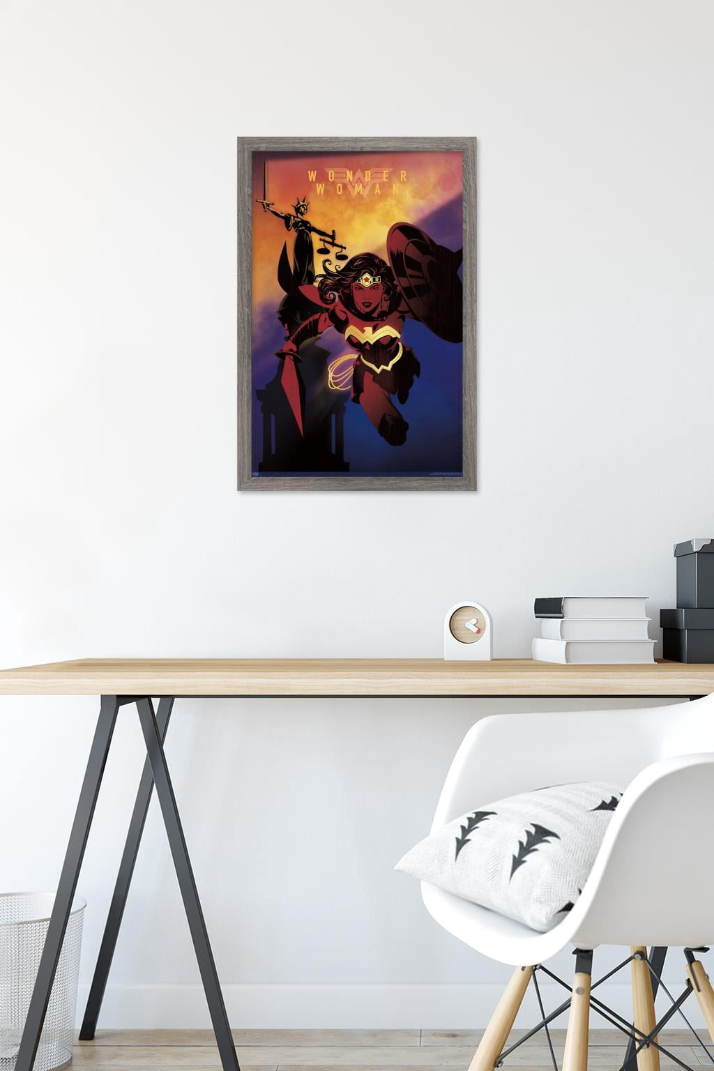 DC Comics: Dark Artistic - Wonder Woman Wall Poster, 14.725" x 22.375" Framed
