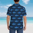 thumbnail image 4 of Fotbe Cute Shark Camisa Hawaiana para Hombre Unisex – Camisa Casual de Verano con Botones de Manga Corta de Algodón y Lino,XX-Large, 4 of 7