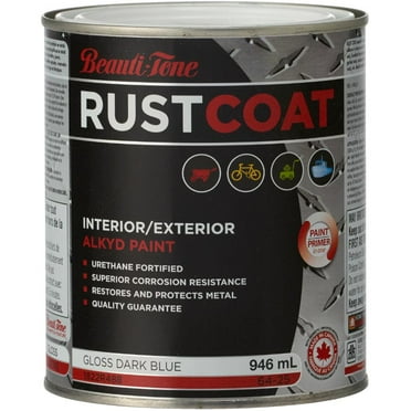 946mL Dark Blue Alkyd Rust Paint