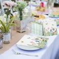 thumbnail image 4 of 200 Pack Floral Paper Napkins 3 Ply Disposable Watercolor Flower Napkins Floral Decorative Guest Towels for Summer Wedding Bridal Shower Birthday Party Supplies (6.5 x 6.5 Inch), 4 of 13