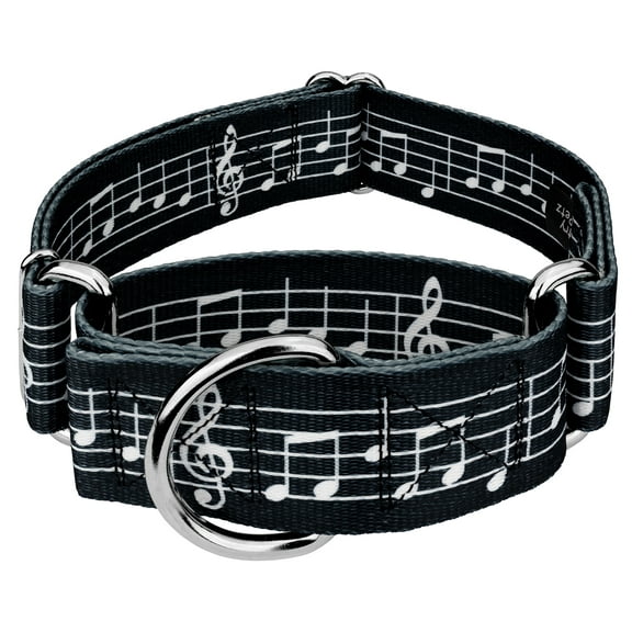 Country Brook Petz® 1 1/2 inch Sheet Music Martingale Dog Collar, Extra Large