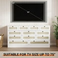 thumbnail image 4 of 12 Drawer Wood Dressers for Bedroom, Wooden Dressers for Adult Bedroom, Modern TV Stand Dresser for 65 inch TV, 61" Wide Chest of Drawers for Living Room, Closet, Hallway, 4 of 9