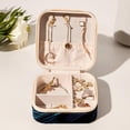 thumbnail image 6 of Crow Travel Portable Square Jewelry Box Organizer for Girls and Women with Ring Earring Necklace Bracelet Storage Display Case Holder, 6 of 6