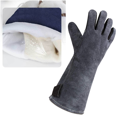 thumbnail image 3 of Guantes de protección laboral de alta temperatura para soldadura eléctrica/barbacoa/estufa grises alargados Adepaton Botas y Guantes, 3 of 5