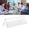 thumbnail image 1 of 5Pcs Porte-Cartes de Visite Double Face Transparent V en Forme de Base Porte-Cartes pour Mariage de Réunion de Fête, 1 of 12