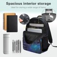 thumbnail image 4 of KUIFORTI Galaxy Wolf Kids Backpack 17 Inch Lightweight Children's School Bag with Laptop Compartment for Elementary Middle Daily Use Back to School Gifts for Boys, 4 of 7