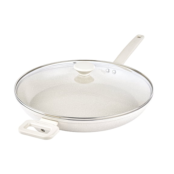 Granitestone 14 Inch Non Stick Frying Pans with Lid, Large Frying Pans Nonstick with Lid, Skillet with Helper Handle, Multipurpose Nonstick Frying Pan with Lid, Dishwasher Safe