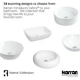 thumbnail image 2 of Karran Usa Vc-401 Valera 18-1/8" Circular Vitreous China Vessel Bathroom Sink - White, 2 of 6