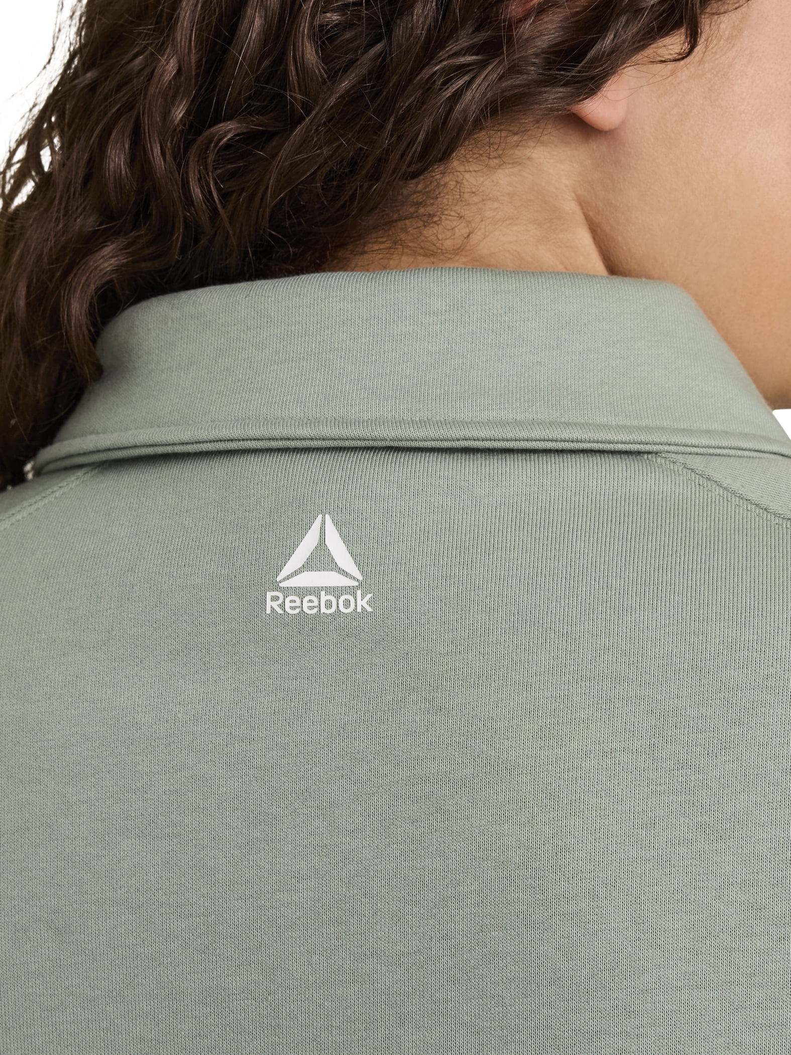 Reebok Women's and Women's Plus All Seasons Oversize Polo Sweatshirt, Sizes XS-4X