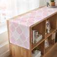 thumbnail image 6 of Table Runners 90 Inches Long Dress Scarves, Pink Geometric Farmhouse Coffee/Dining/Kitchen Table Runner for Living Room, Morocco Modern Simple Abstract Aesthetic 13x90 Inch, 6 of 9