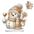 thumbnail image 1 of 5D DIY Art Decoraciones Mesa Kit Adornos Escritorio Acrílico Forma Especial Tema Navidad Invierno para La Oficina en Casa, 1 of 9