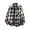Black, variant on Fall Clothes, Men's Plaid Print Button Down Shirt Long Sleeve Collared Tops Fall Preppy Clothes Red L