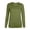 01-Green, variant on Women's Crew Neck Long Sleeve Shirts Basic Loose Fit Layering Top Casual Solid Color Spring Trendy Blouse 2026 Dressy Lightweight Comfy Outfits Going Out Tops Ladies Fashion Trendy