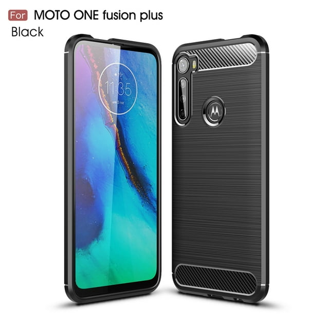 For Cover Motorola Moto One Fusion Plus Case For Moto One Fusion Plus Coque Armor Silicone Case For Moto One Fusion Plus Fundas Black For G Stylus 2021