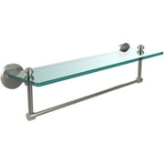 Southbeach Collection 22" Glass Vanity Shelf with Integrated Towel Bar (Build to Order)