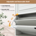 thumbnail image 2 of 1 Mdf Blister Board Double Drawer Three Shoe Tray Shoe Cabinet, 2 of 9