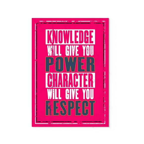 Ezposterprints Motivational Inspirational Posters for Home Office School Classroom Kidsroom - Motivational Quotes Poster Printing - Wall Art Print - Quote: Knowledge - 24X36 inches