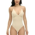 thumbnail image 2 of Gaines Justaucorps String Shapewear Amincissant Dos Nu Gaine Corporelle Décolleté en V Profond Gaine L, 2 of 7