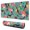 German Shepherd Dog, variant on Long Mouse Pads for Desk,Jack Russell Terrier Dog and Flower Desk Mats on Top Of Desks, Desk Mouse Pad Extra Large with 3mm Non-Slip Base and Stitched Edge for Gaming,Office,Work,Home 31.5"x11.8"