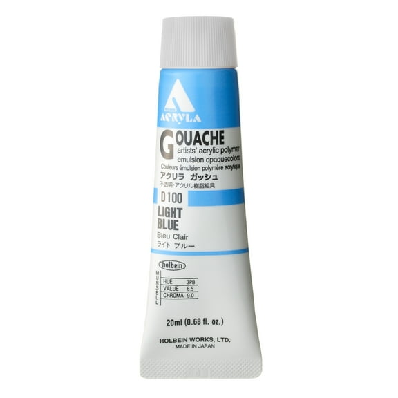 Holbein Acryla Gouache, 20ml, Light Blue