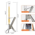 thumbnail image 5 of 2 Piece Outdoor Pellet Heater, ENYOPRO Smokeless Wood Pellet Patio Stove with Viewing Window and Ash Tray, Portable 430 Stainless Steel Fire Pit for Backyard, Porch, Garden and Camping, 5 of 9