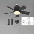 thumbnail image 6 of Ohmyroo Fan Light Bulb with Fan Blades for Home Bedroom Living Room Ceiling Lighting and Air Circulation Needs, 6 of 7
