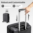 thumbnail image 4 of Ktaxon 5-Piece Luggage Set Hardshell Lightweight ABS Carry On Suitcase 360° Spinner Wheels Gray, 4 of 11