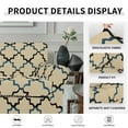 thumbnail image 3 of Easy-Going 4 Pieces Super Stretch Printed Couch cover, Sofa size, Quatrefoil/Beige, 3 of 6