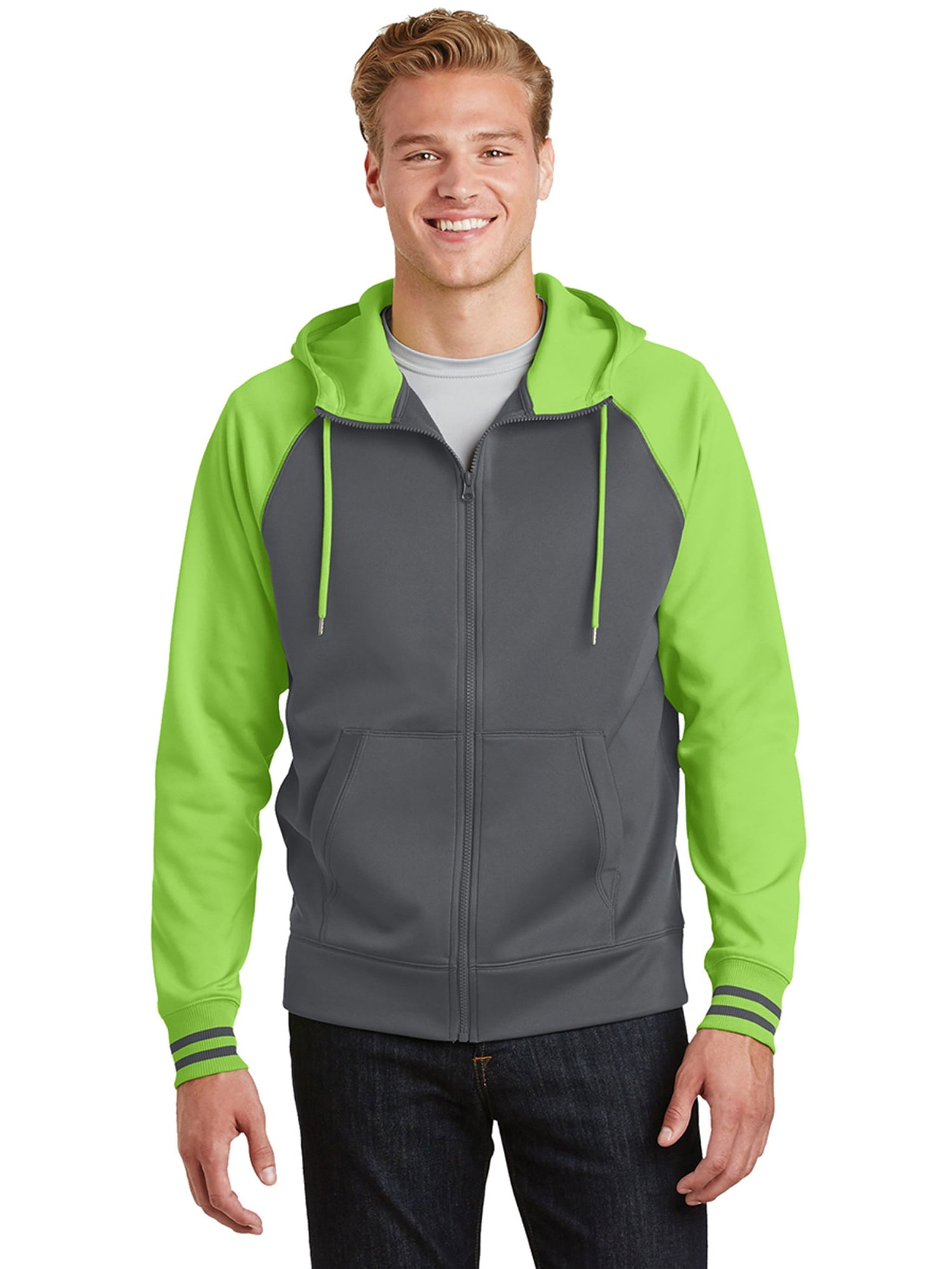 SportTek SportTek Men's New Polyester Front Pockets Full Zip Hooded