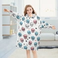 thumbnail image 5 of joogoo Blanket Hoodie for Cartoon Skull Oversize Sweatshirt 3-14 YR L, 5 of 7