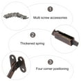 thumbnail image 4 of Shisuyan 2pcs Universal Box Lid Close Hinges Spring Lid Support Hinge Home Hardwares, 4 of 8