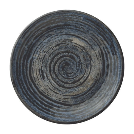 Round Blue Swirl - Merritt International Melamine Glazed Blue Swirl 8