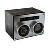 Pangaea D750 Automatic Watch Winder - Black Leather Housing with Metal Face - Double