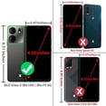 thumbnail image 2 of TJS for BLU View 5 (B610V) / BLU F5 5G Phone Case, with Tempered Glass Screen Protector, [Military Grade] Robotic Magnetic Support Car Mount Metal Ring Holder Kickstand Cover (Black), 2 of 7