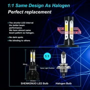 9003 H4 LED High/Low Beam Headlight Bulbs for 2012-2017 Kia Rio H11 Fog light Bulbs