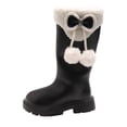 thumbnail image 6 of Girls Knee High Boots Toddler Fashion Tall Riding Boot Side Zipper Winter Snow Walking Shoes for Outdoor, 6 of 7