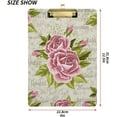 thumbnail image 3 of FMSHPON Roses Flowers Clipboard Hardboard Wood Nursing Clip Board and Pull for Standard A4 Letter 13x9 inches, 3 of 8