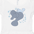thumbnail image 4 of Inktastic Cute Manatees with Bubbles Girls Baby Dress, 4 of 5