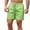 Light Green, variant on Casual Shorts for Men 2026 Summer Lightweight Elastic Waist Relaxed Fit Paisley Print Beach Shorts with Pockets