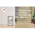 thumbnail image 5 of Juggernaut Storage 2-Cube Storage Organizer, Natural Oak, 5 of 12