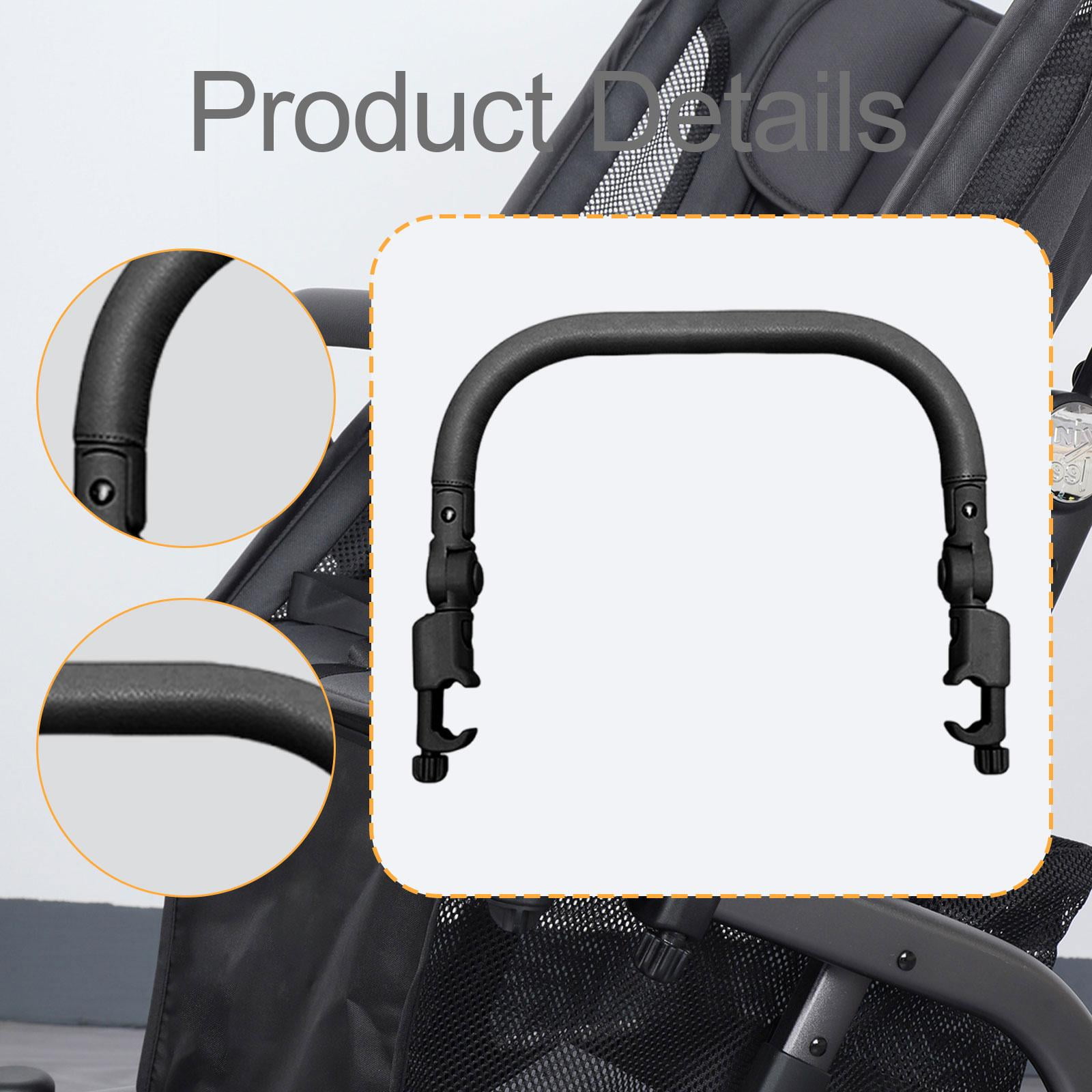 Stroller Armrest Guardrail Handrail PU Leather Material Adjustable Angle for ST208 ST206 Baby Strollers