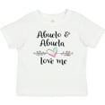 thumbnail image 3 of Inktastic Abuelo and Abuela Love Me Heart Grandchild Boys or Girls Baby T-Shirt, 3 of 5