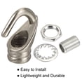 thumbnail image 4 of Unique Bargains Alloy Ceiling Hook 23mmx31mm for Ceiling Pendant Light Plate Nickel, 4 of 5