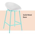 thumbnail image 6 of 2xhome Set of 2 Mid-Century Modern BarStool Metal Frame with Breathable Perforated Egg Shaped Seat for Indoor/Outdoor Use, 6 of 11